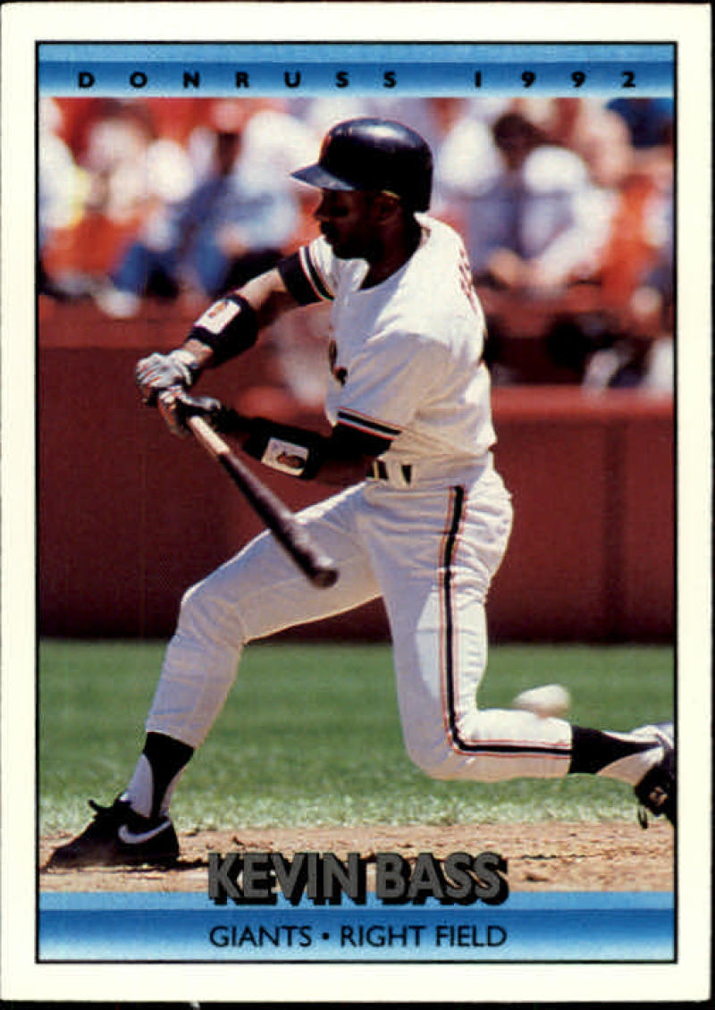 1992 Donruss Baseball #373 Kevin Bass San Francisco Giants Image 1