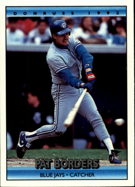 1992 Donruss Baseball #379 Pat Borders  Toronto Blue Jays  Image 1