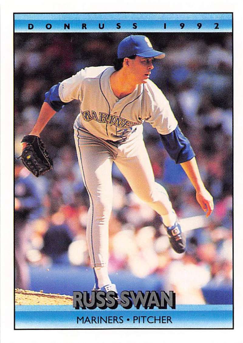 1992 Donruss Baseball #382 Russ Swan Seattle Mariners Image 1