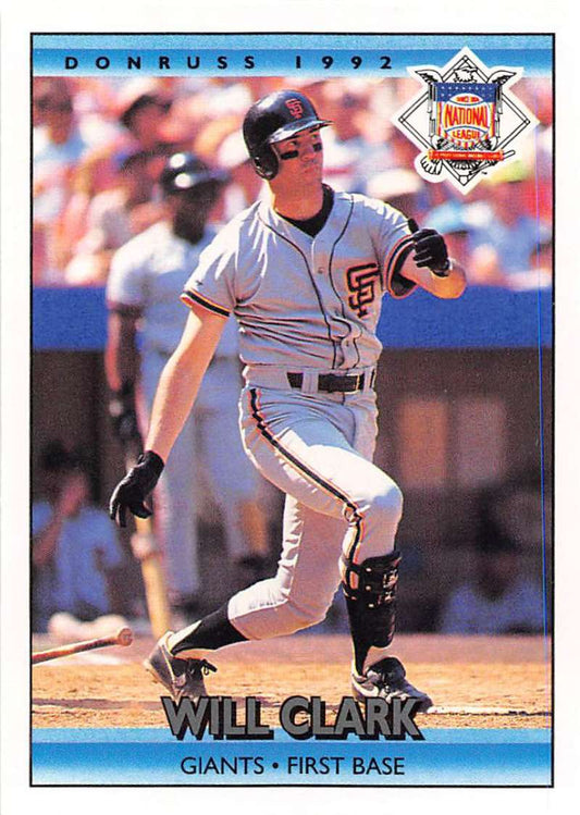 1992 Donruss Baseball #428 Will Clark AS  San Francisco Giants  Image 1