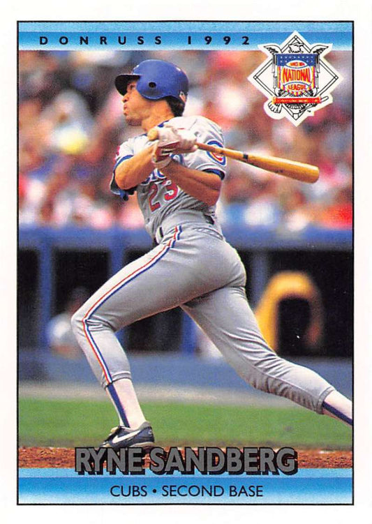 1992 Donruss Baseball #429 Ryne Sandberg AS  Chicago Cubs  Image 1