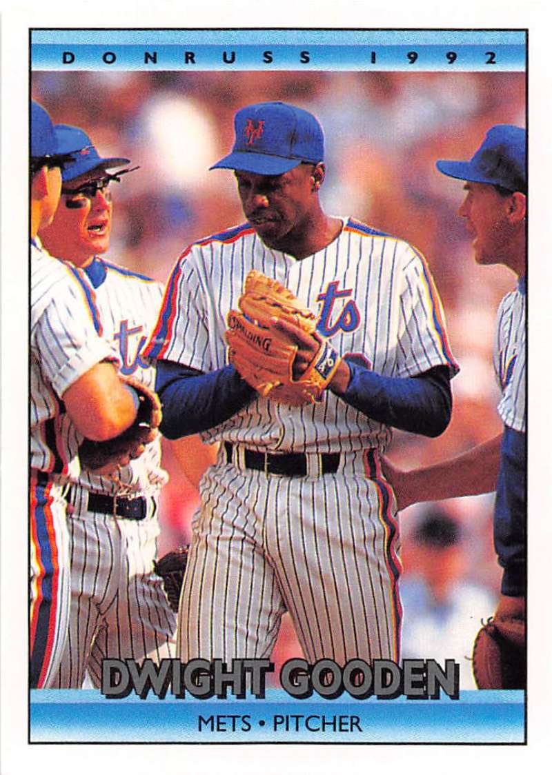 1992 Donruss Baseball #446 Dwight Gooden New York Mets Image 1