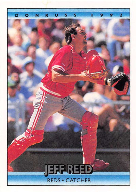 1992 Donruss Baseball #451 Jeff Reed  Cincinnati Reds  Image 1