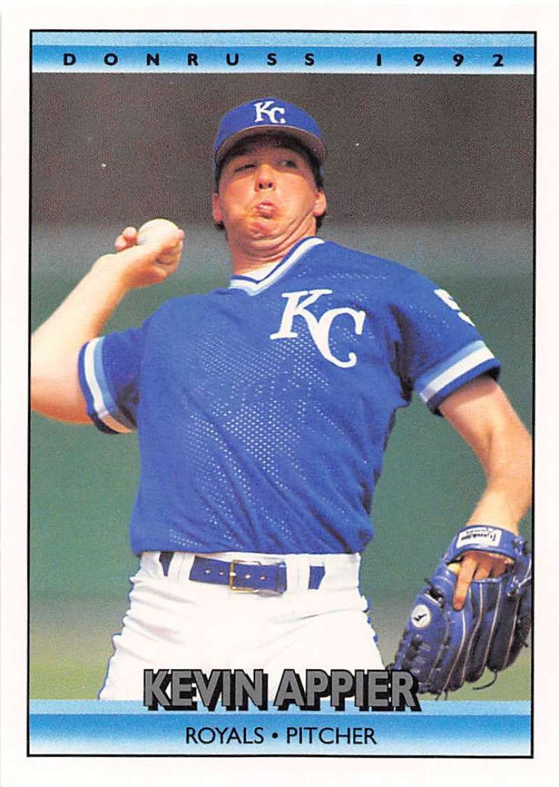 1992 Donruss Baseball #455 Kevin Appier Kansas City Royals Image 1