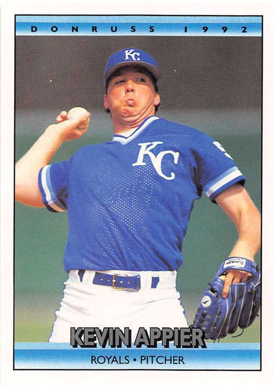 1992 Donruss Baseball #455 Kevin Appier  Kansas City Royals  Image 1