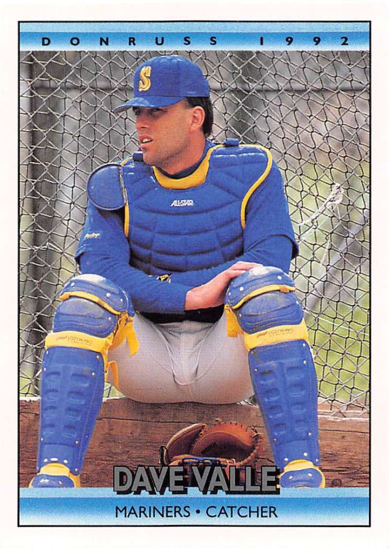 1992 Donruss Baseball #462 Dave Valle Seattle Mariners Image 1
