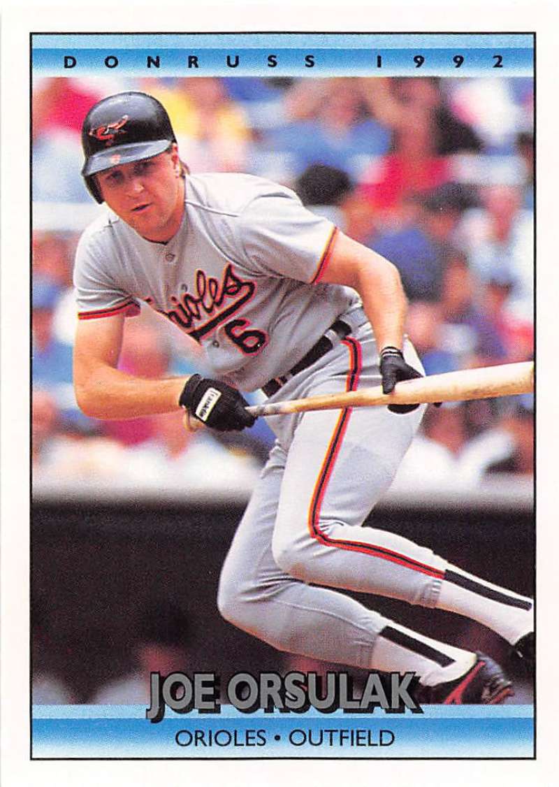 1992 Donruss Baseball #475 Joe Orsulak Baltimore Orioles Image 1