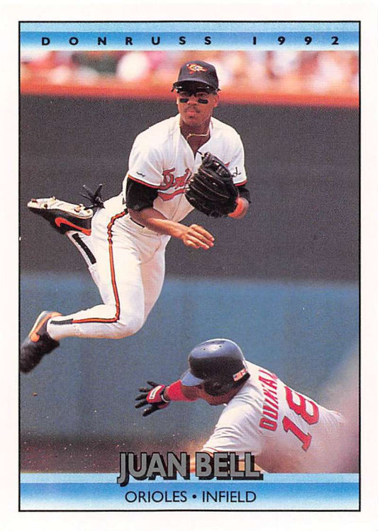 1992 Donruss Baseball #479 Juan Bell  Baltimore Orioles  Image 1