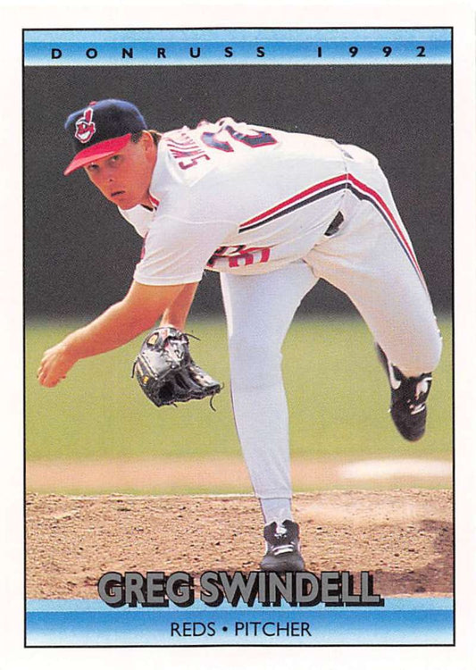 1992 Donruss Baseball #483 Greg Swindell UER  Cincinnati Reds  Image 1