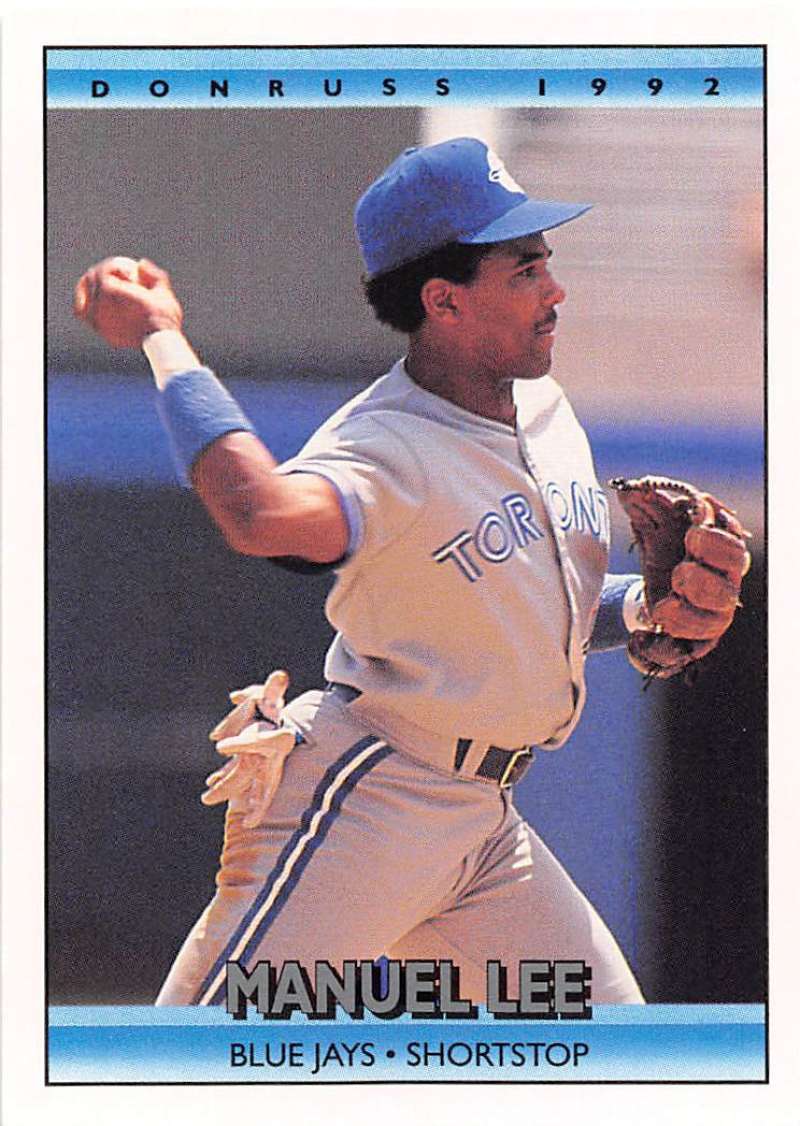 1992 Donruss Baseball #499 Manuel Lee Toronto Blue Jays Image 1