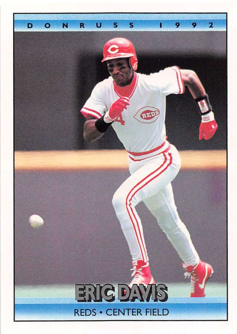 1992 Donruss Baseball #503 Eric Davis Cincinnati Reds Image 1