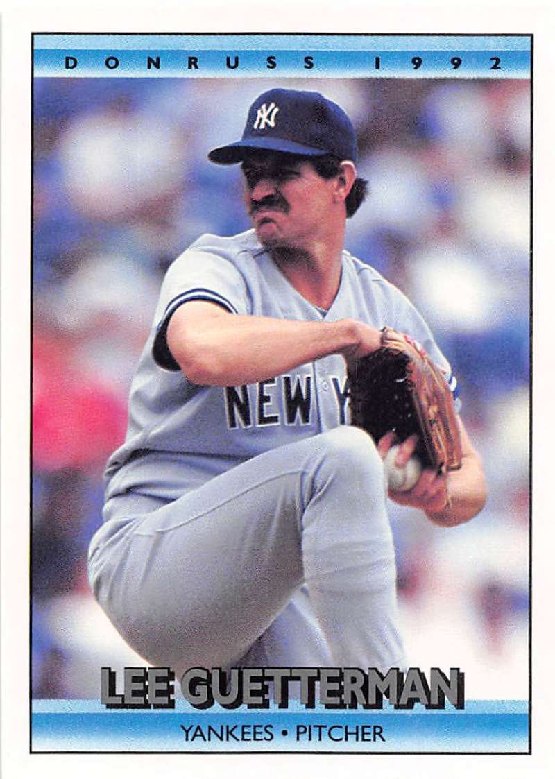 1992 Donruss Baseball #507 Lee Guetterman New York Yankees Image 1
