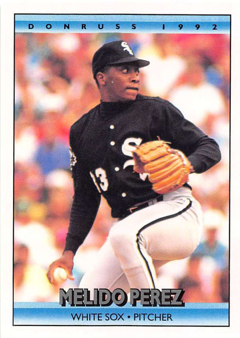1992 Donruss Baseball #509 Melido Perez Chicago White Sox Image 1