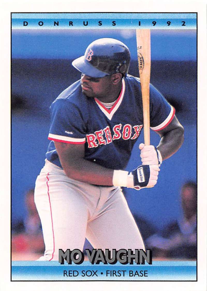 1992 Donruss Baseball #514 Mo Vaughn Boston Red Sox Image 1
