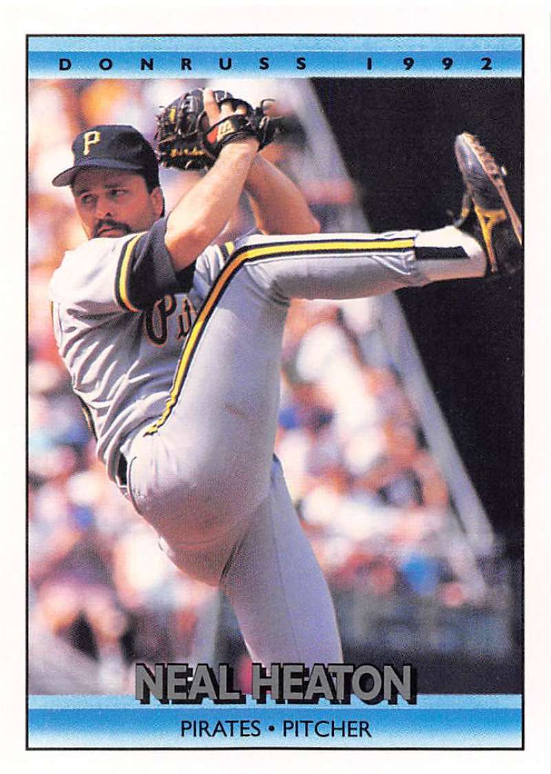 1992 Donruss Baseball #522 Neal Heaton Pittsburgh Pirates Image 1