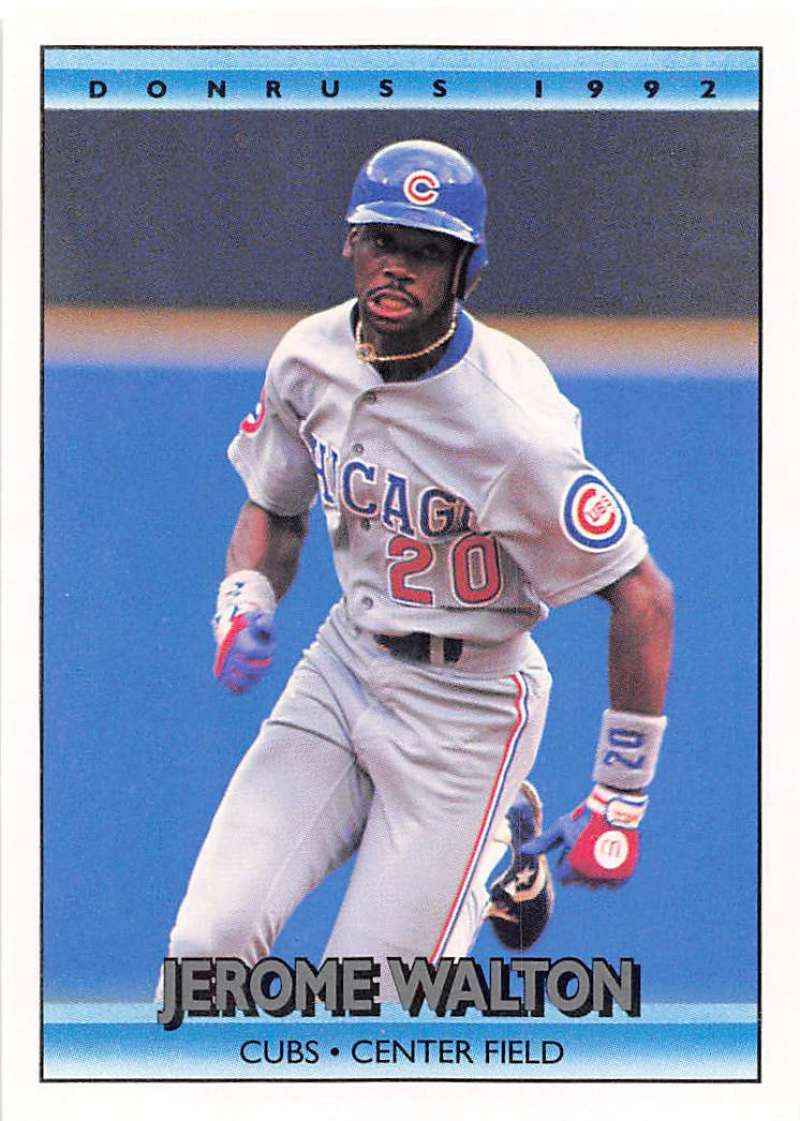 1992 Donruss Baseball #528 Jerome Walton Chicago Cubs Image 1
