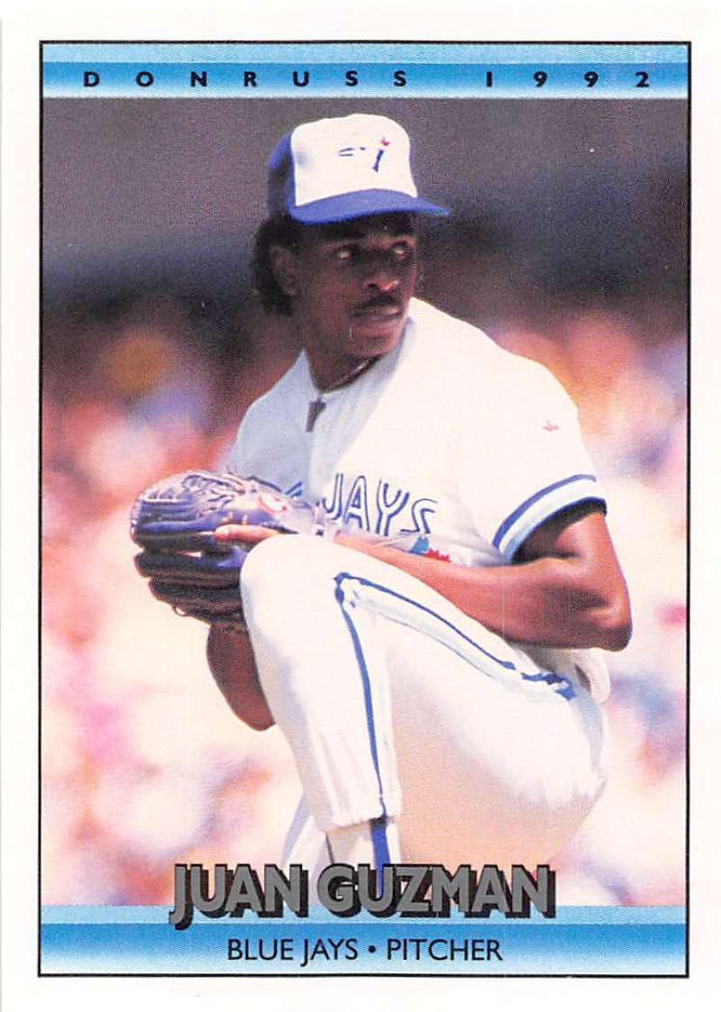1992 Donruss Baseball #534 Juan Guzman Toronto Blue Jays Image 1