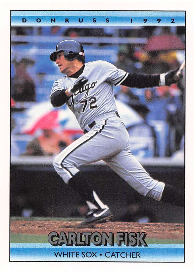 1992 Donruss Baseball #543 Carlton Fisk Chicago White Sox – Hockey