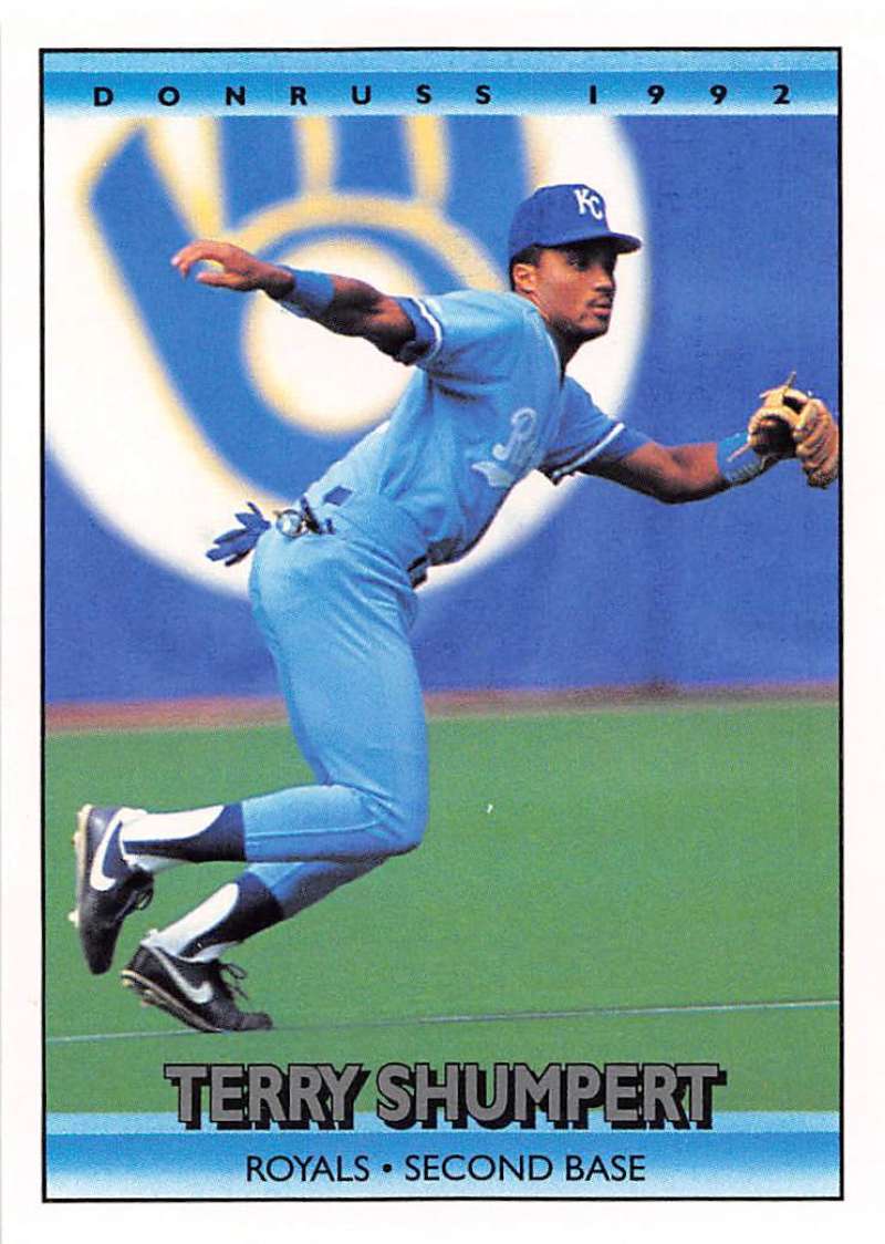 1992 Donruss Baseball #562 Terry Shumpert Kansas City Royals Image 1