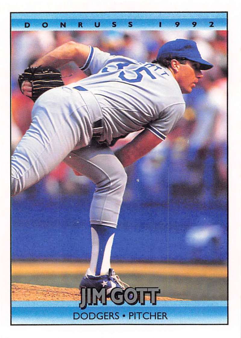 1992 Donruss Baseball #601 Jim Gott Los Angeles Dodgers Image 1