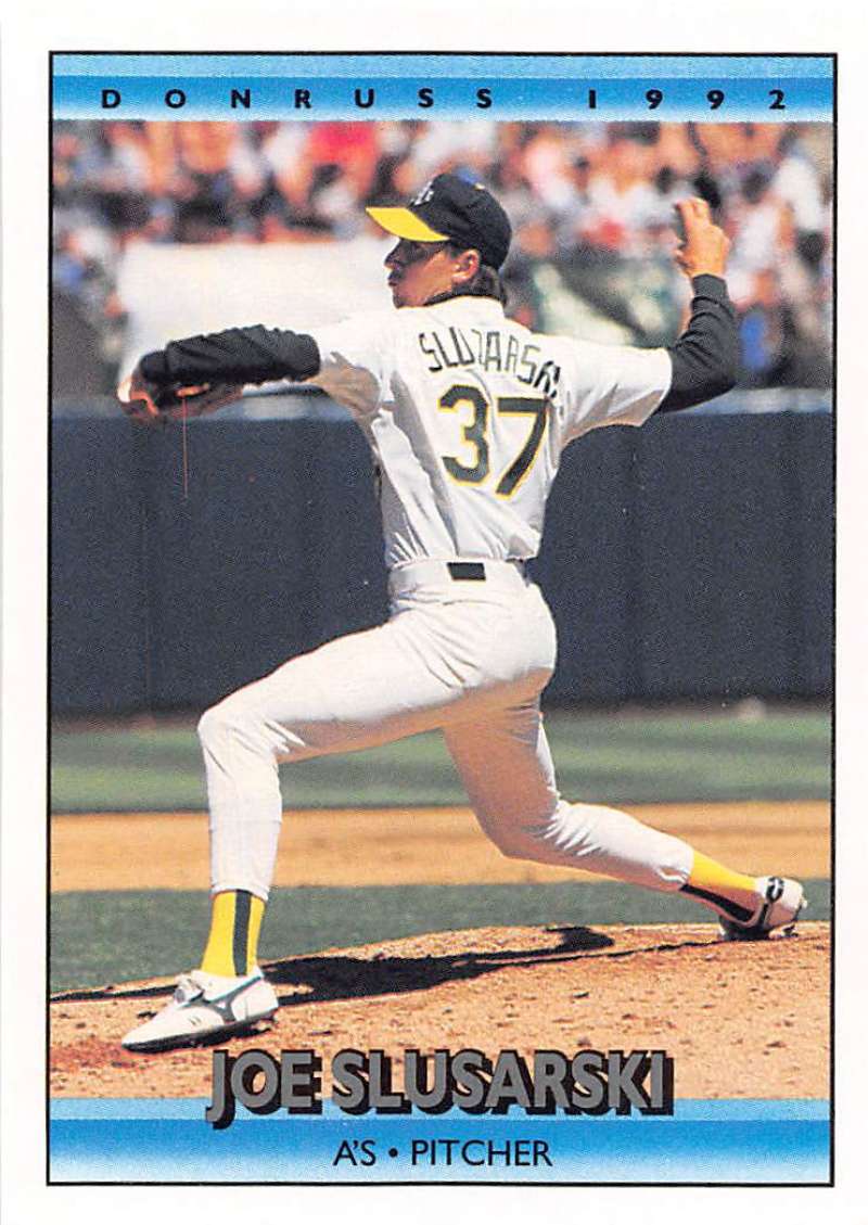 1992 Donruss Baseball #626 Joe Slusarski Oakland Athletics Image 1