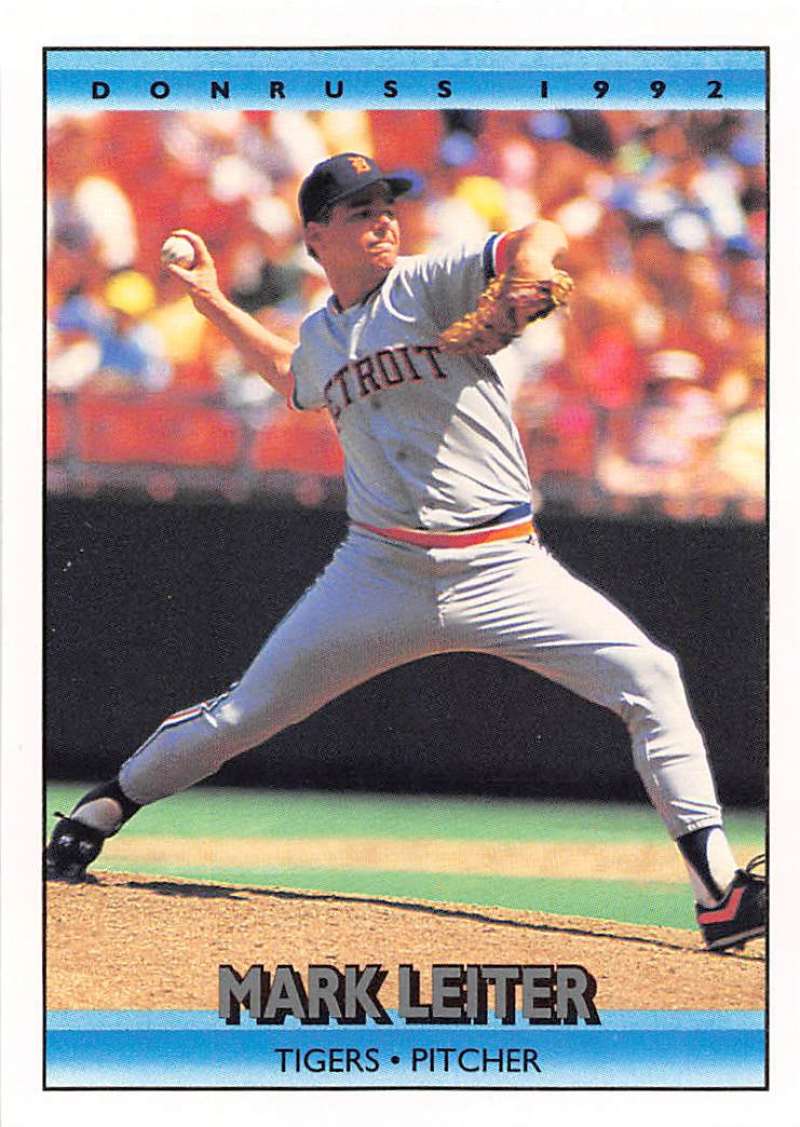 1992 Donruss Baseball #633 Mark Leiter Detroit Tigers Image 1