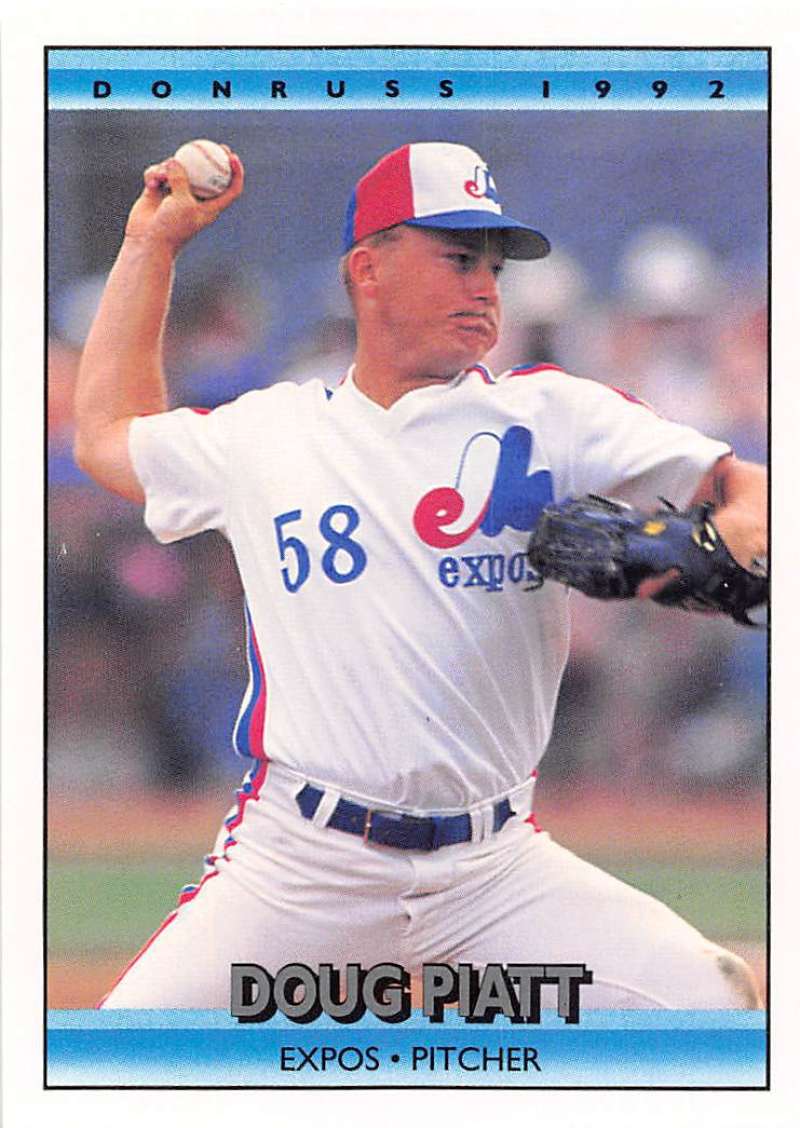1992 Donruss Baseball #640 Doug Piatt UER Montreal Expos Image 1