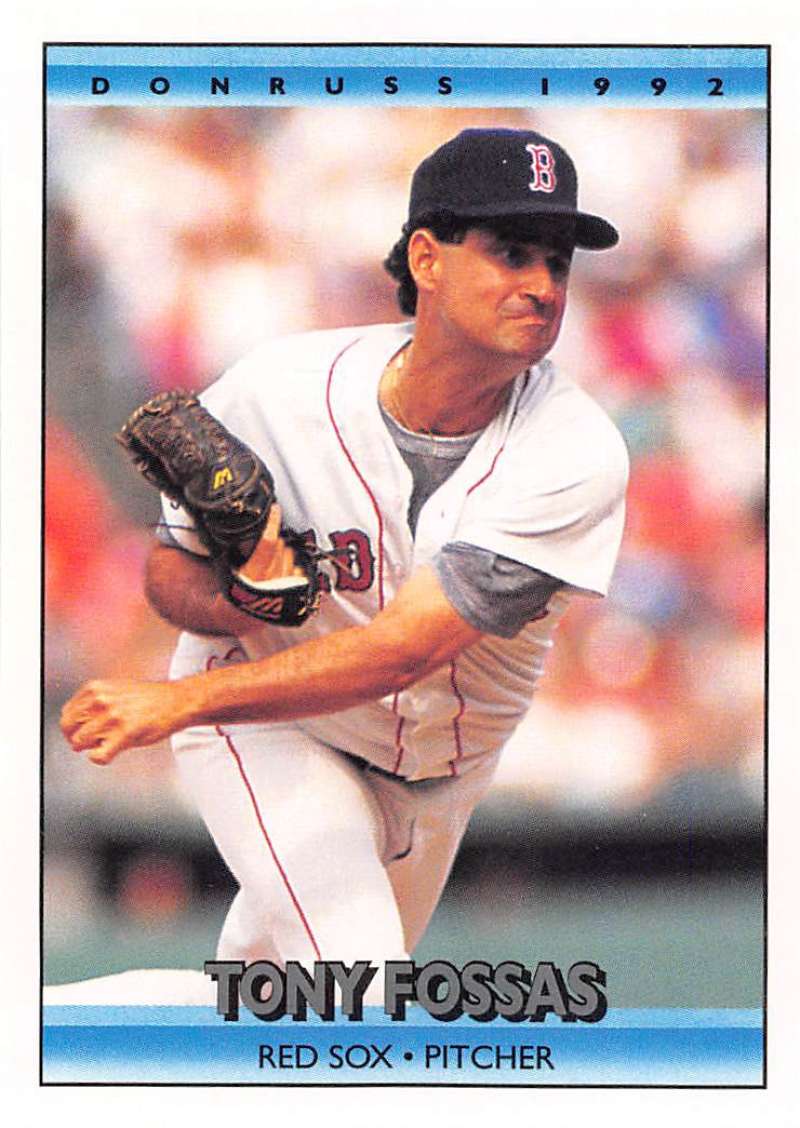 1992 Donruss Baseball #645 Tony Fossas Boston Red Sox Image 1