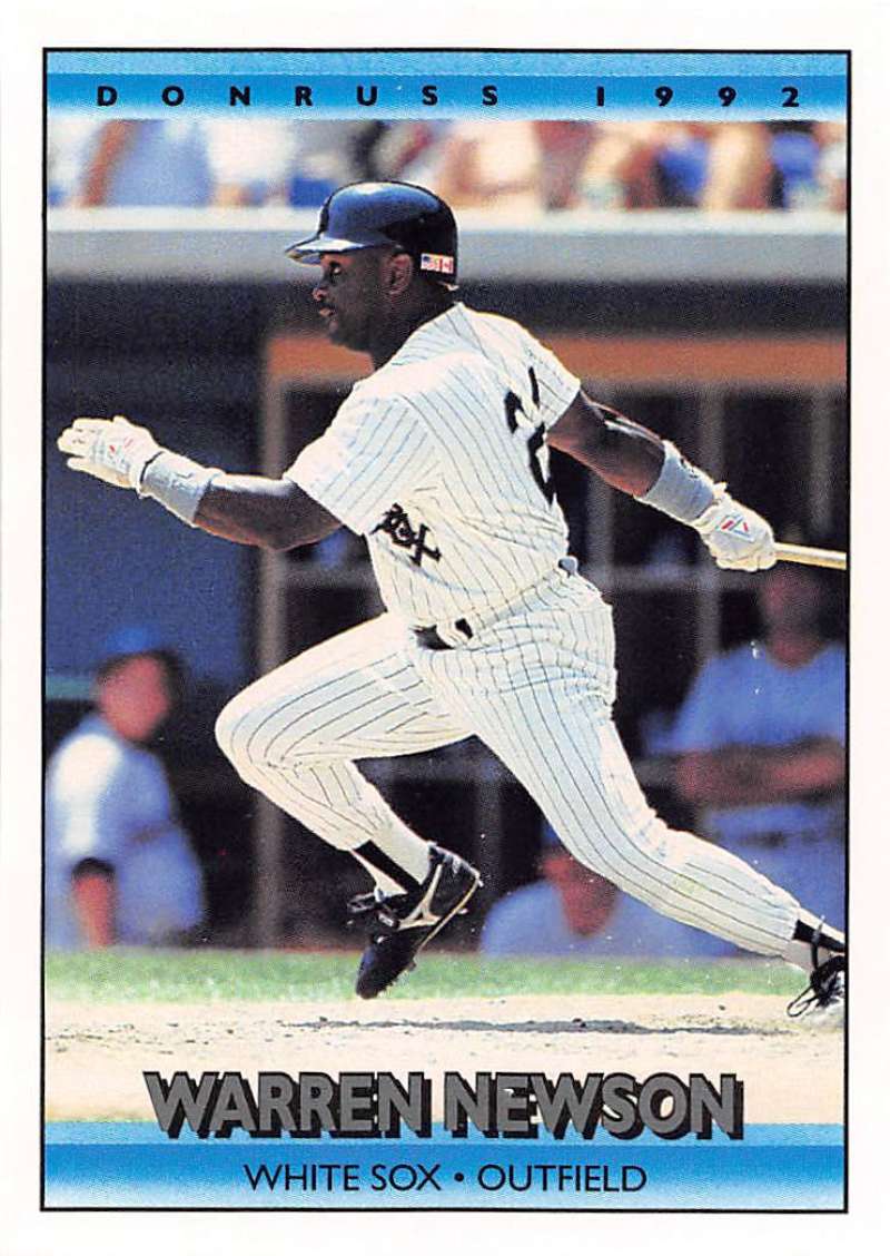 1992 Donruss Baseball #668 Warren Newson Chicago White Sox Image 1