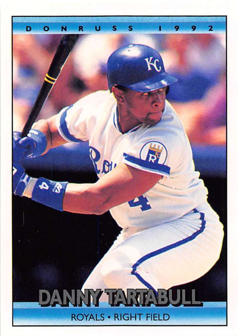 1992 Donruss Baseball #676 Danny Tartabull Kansas City Royals Image 1