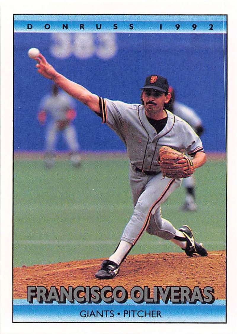 1992 Donruss Baseball #702 Francisco Oliveras San Francisco Giants Image 1