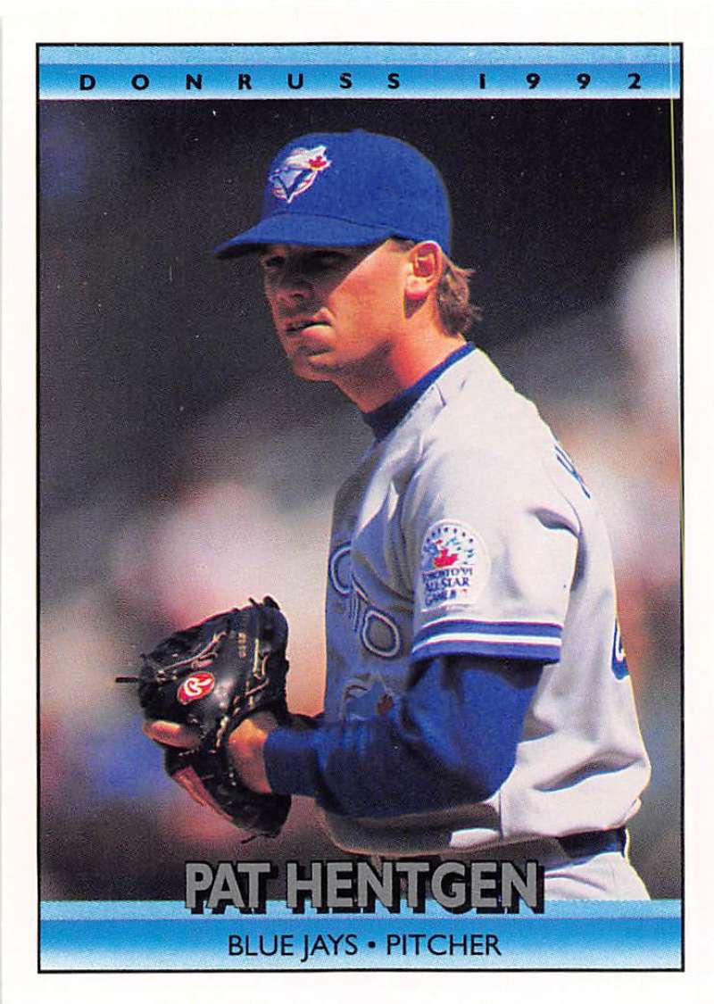 1992 Donruss Baseball #704 Pat Hentgen Toronto Blue Jays Image 1