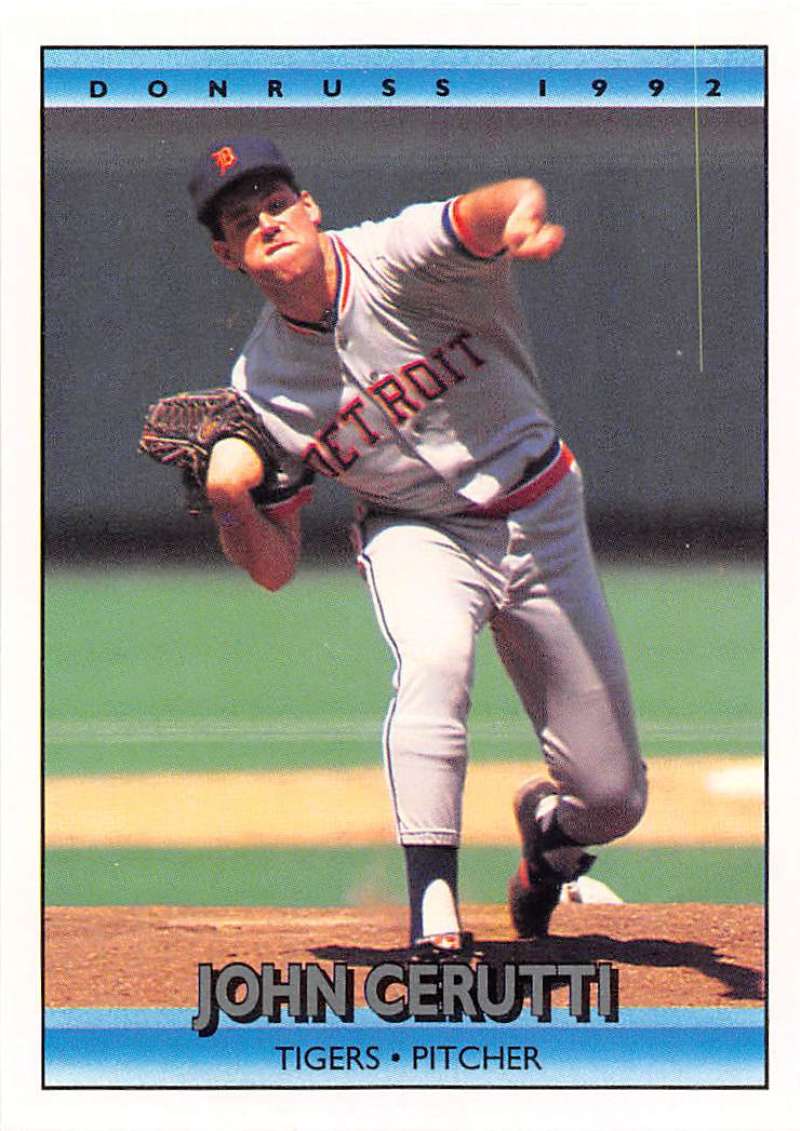 1992 Donruss Baseball #709 John Cerutti Detroit Tigers Image 1