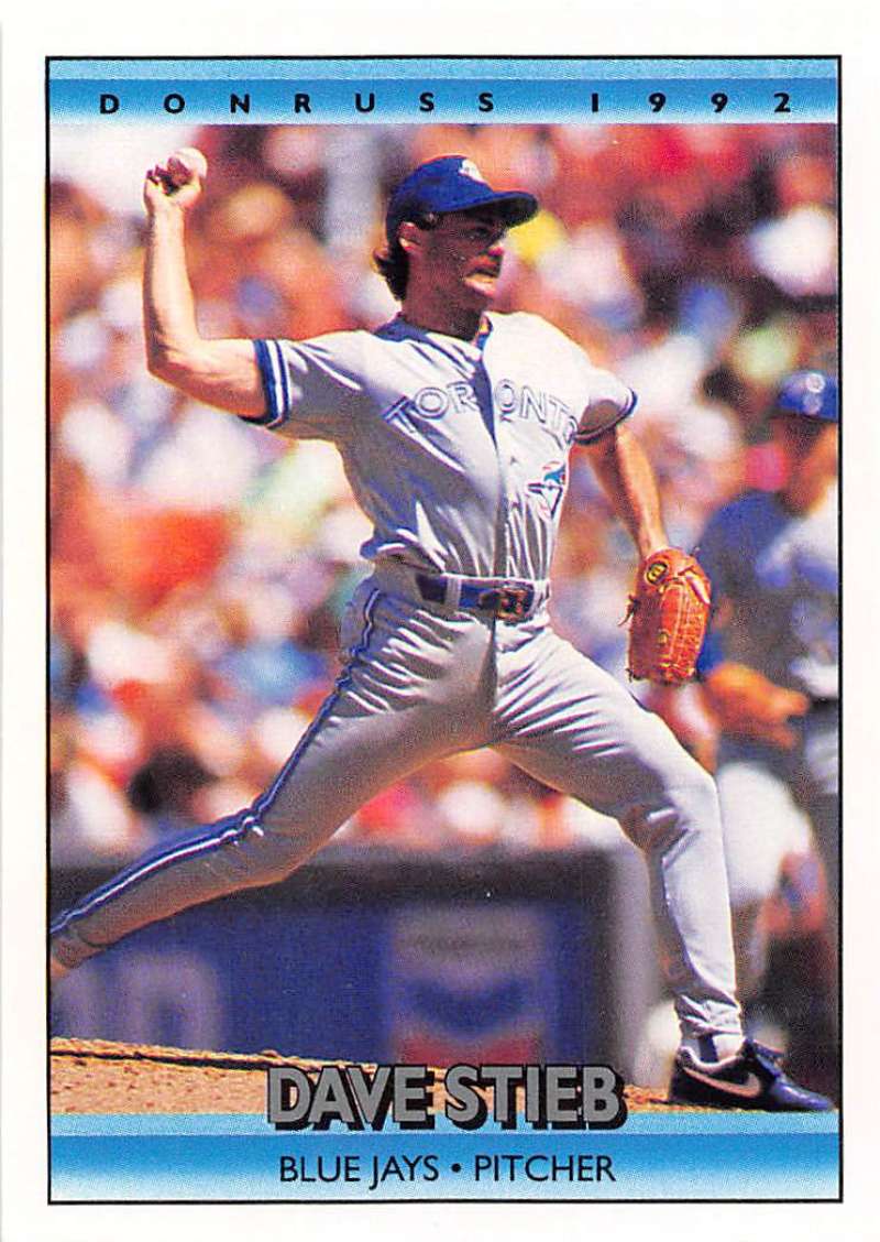 1992 Donruss Baseball #724 Dave Stieb Toronto Blue Jays Image 1