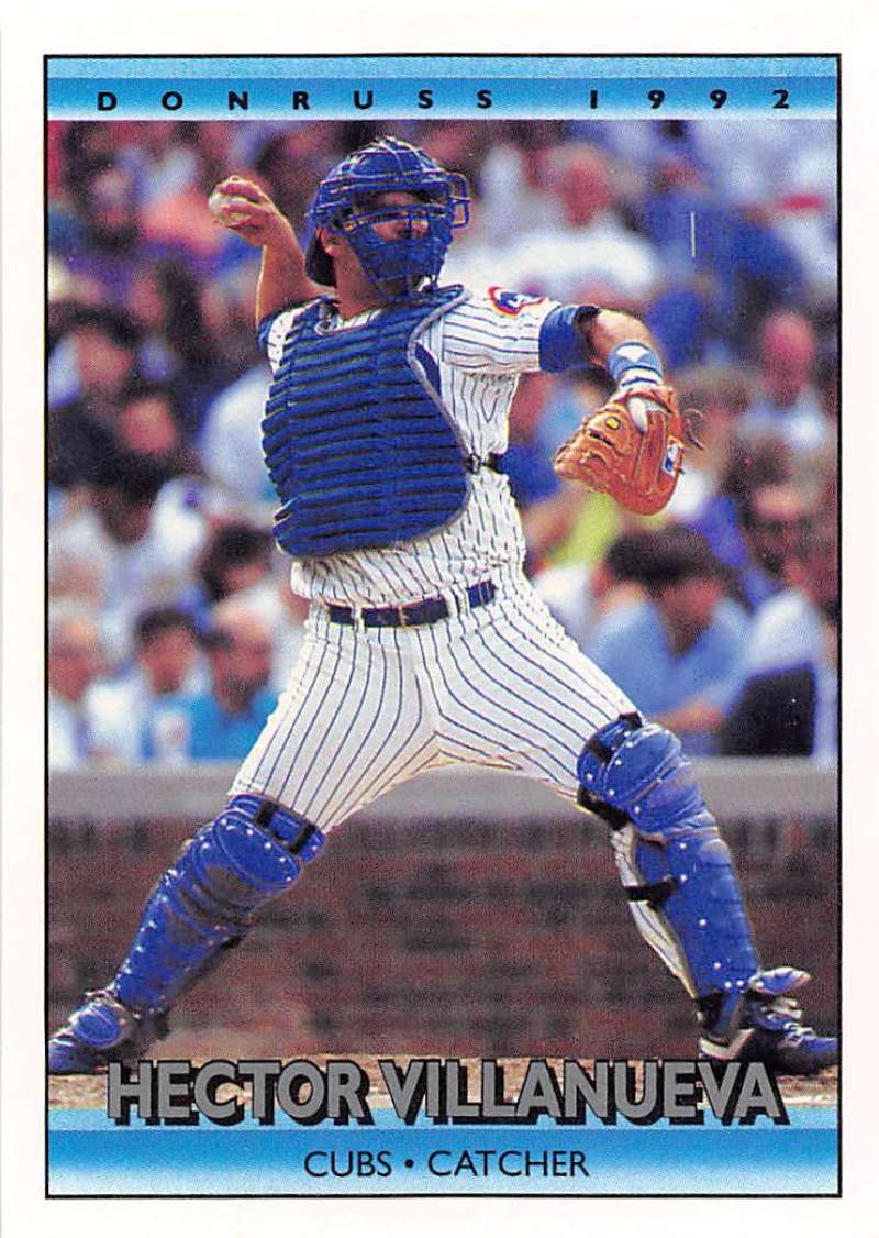 1992 Donruss Baseball #725 Hector Villanueva Chicago Cubs Image 1