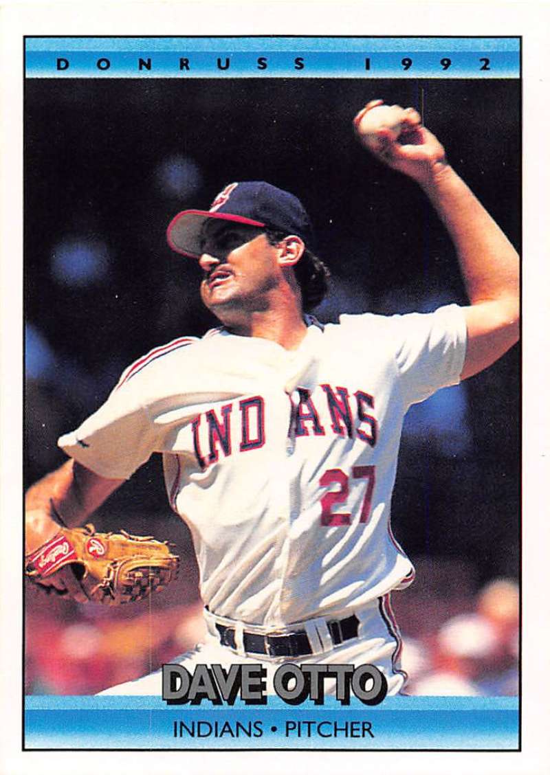 1992 Donruss Baseball #730 Dave Otto Cleveland Indians Image 1