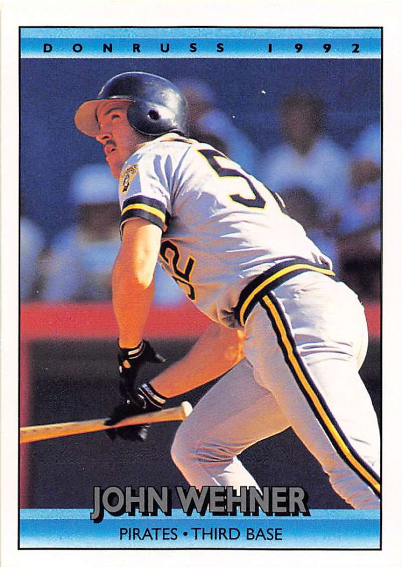 1992 Donruss Baseball #731 John Wehner Pittsburgh Pirates Image 1