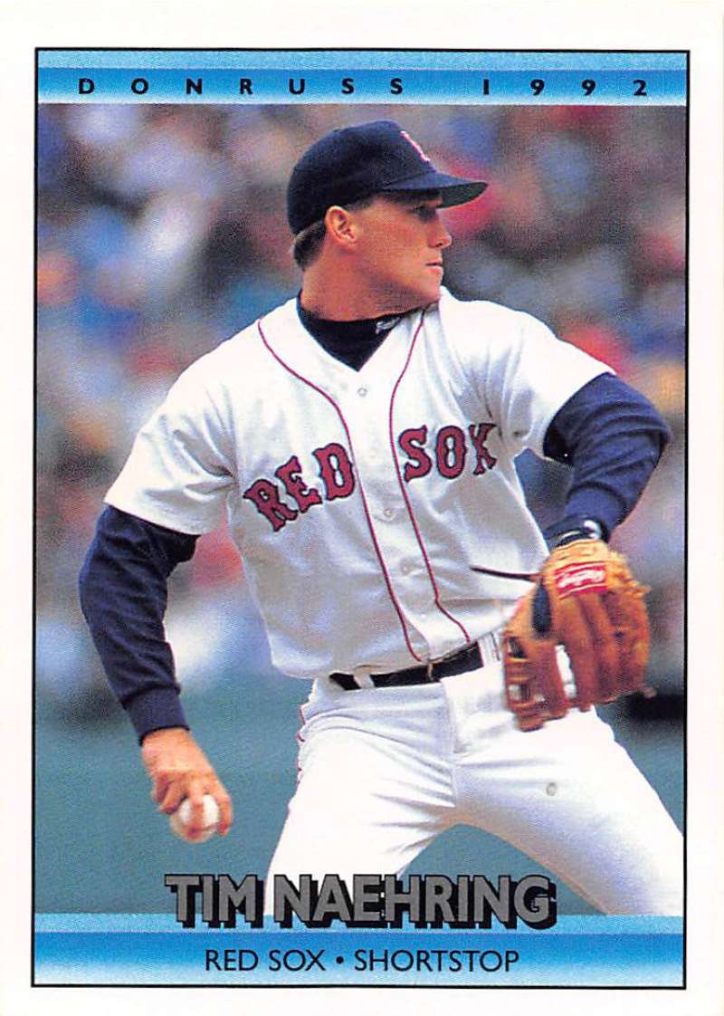 1992 Donruss Baseball #742 Tim Naehring Boston Red Sox Image 1