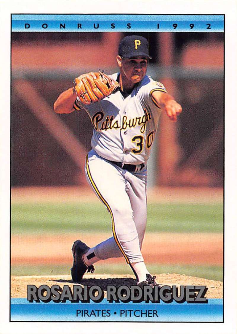 1992 Donruss Baseball #748 Rosario Rodriguez Pittsburgh Pirates Image 1