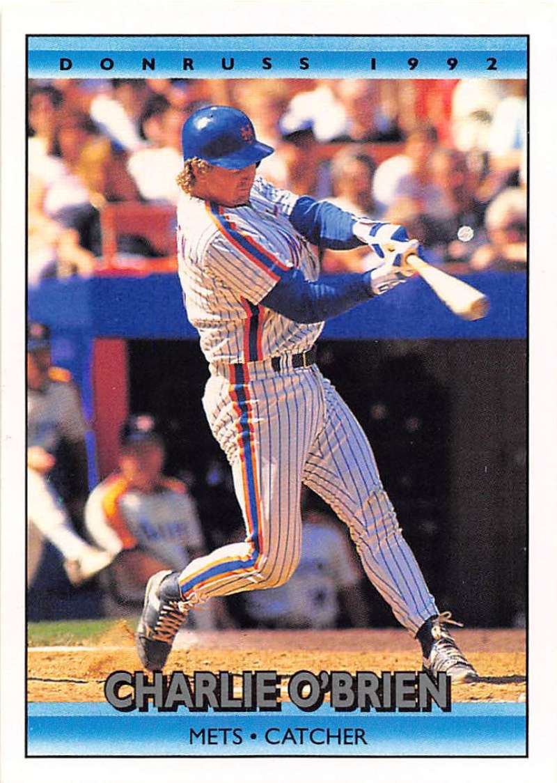 1992 Donruss Baseball #777 Charlie O'Brien New York Mets Image 1