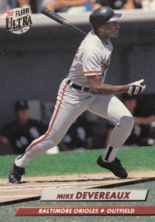 1992 Fleer Ultra Baseball #2 Mike Devereaux  Baltimore Orioles  Image 1
