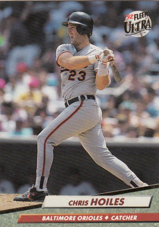 1992 Fleer Ultra Baseball #5 Chris Hoiles  Baltimore Orioles  Image 1