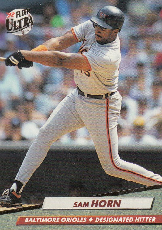1992 Fleer Ultra Baseball #6 Sam Horn  Baltimore Orioles  Image 1