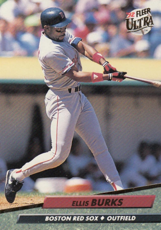 1992 Fleer Ultra Baseball #13 Ellis Burks  Boston Red Sox  Image 1