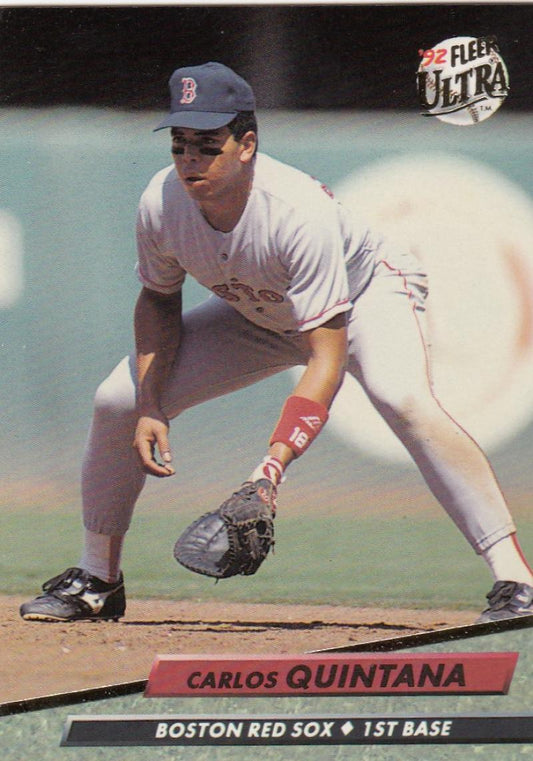 1992 Fleer Ultra Baseball #19 Carlos Quintana  Boston Red Sox  Image 1