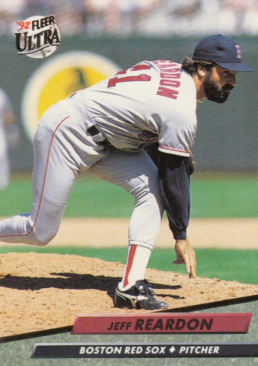 1992 Fleer Ultra Baseball #20 Jeff Reardon  Boston Red Sox  Image 1
