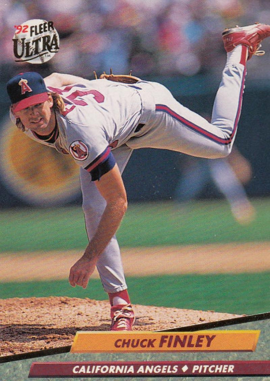 1992 Fleer Ultra Baseball #25 Chuck Finley  California Angels  Image 1