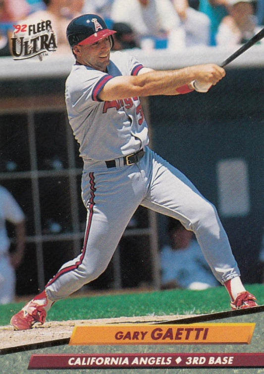 1992 Fleer Ultra Baseball #26 Gary Gaetti  California Angels  Image 1