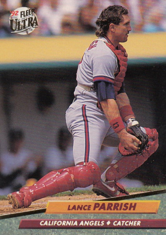 1992 Fleer Ultra Baseball #28 Lance Parrish  California Angels  Image 1