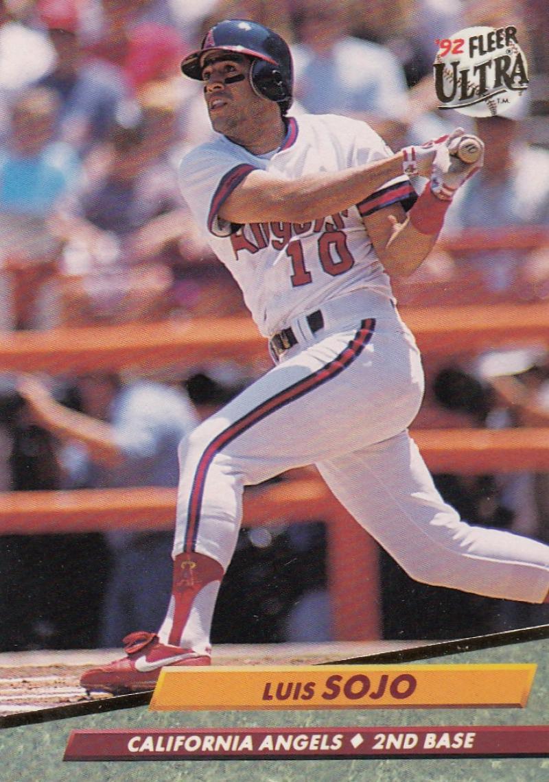 1992 Fleer Ultra Baseball #31 Luis Sojo California Angels Image 1